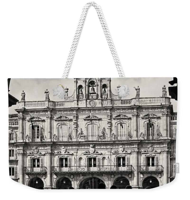 Europe Weekender Tote Bag featuring the photograph Plaza Mayor Salamanca by Rudi Prott