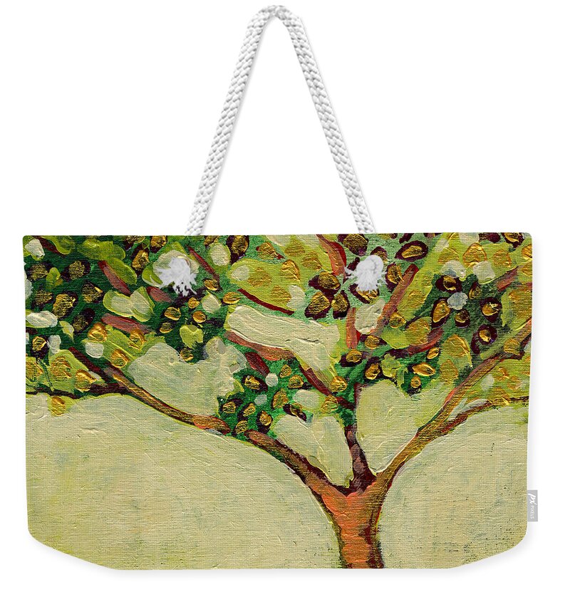 Tree Weekender Tote Bag featuring the painting Plein Air Garden Series No 8 by Jennifer Lommers