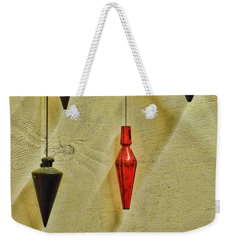 Still Life Weekender Tote Bag featuring the photograph Plumb Red by Jan Amiss Photography