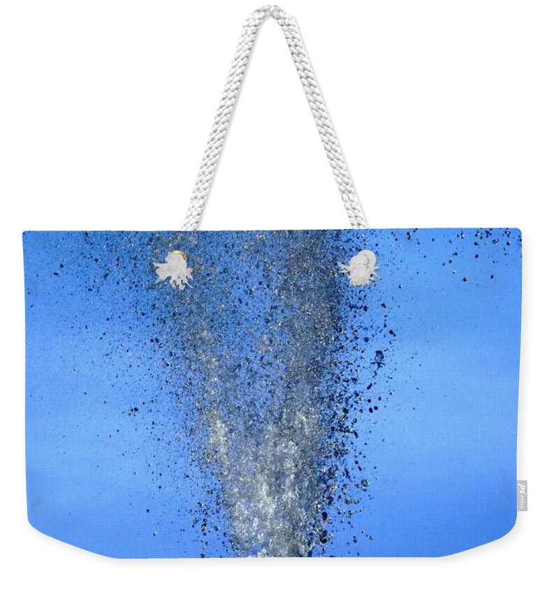 Water Weekender Tote Bag featuring the photograph Plunge by Viviana Nadowski