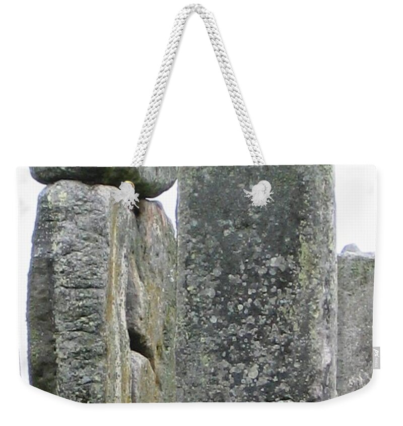 Stonehenge Weekender Tote Bag featuring the photograph Pockmarked With Age by Denise Railey
