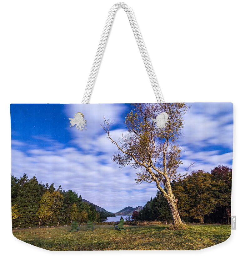 Acadia Weekender Tote Bag featuring the photograph Pond House Views by Kristopher Schoenleber