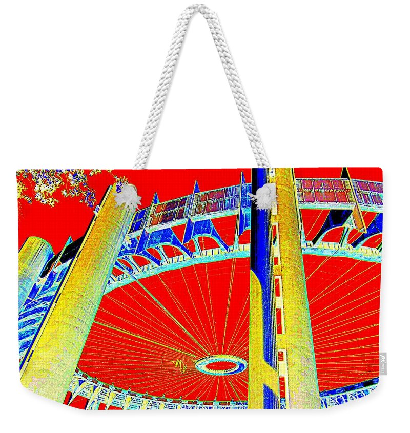Pop Art Weekender Tote Bag featuring the photograph Pop Goes The Pavillion by Ed Weidman