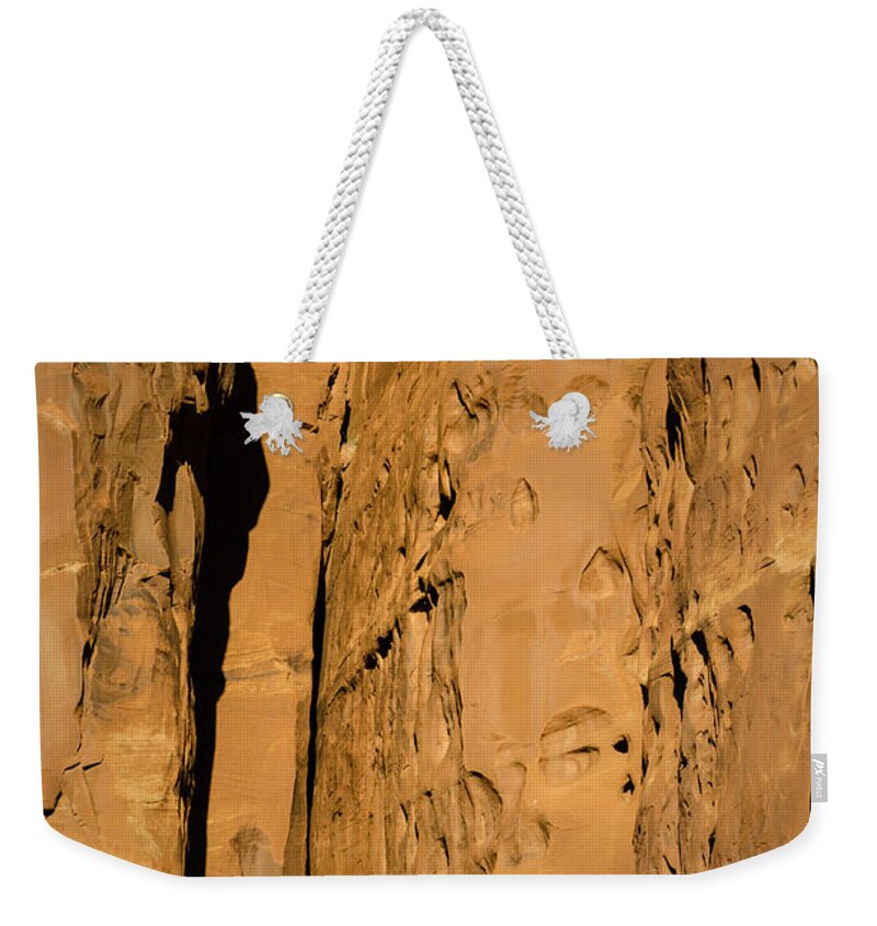 Stone Weekender Tote Bag featuring the photograph Portal Through Stone by Jeffrey Kolker