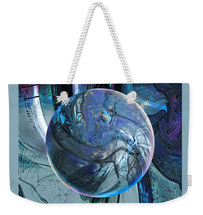 Portals Weekender Tote Bag featuring the digital art Portal to Divinity by Robin Moline