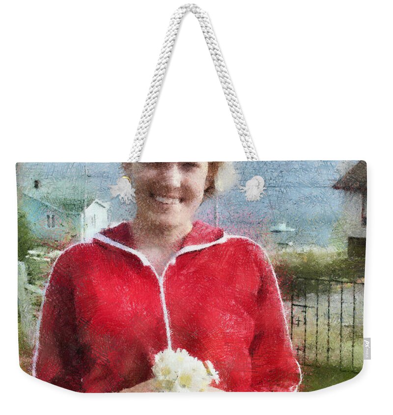 Canadian Weekender Tote Bag featuring the painting Portrait in Newfoundland by Jeffrey Kolker
