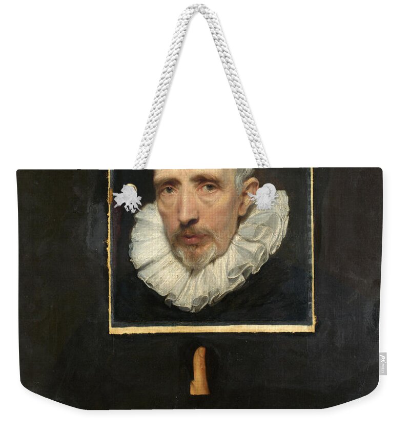 Anthony Van Dyck Weekender Tote Bag featuring the painting Portrait of Cornelis van der Geest by Anthony van Dyck