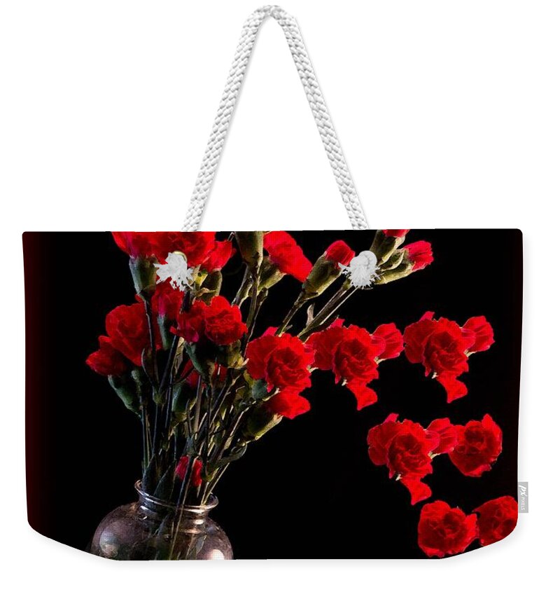 Bouquet Weekender Tote Bag featuring the photograph Pouring out Love by Sandra Clark