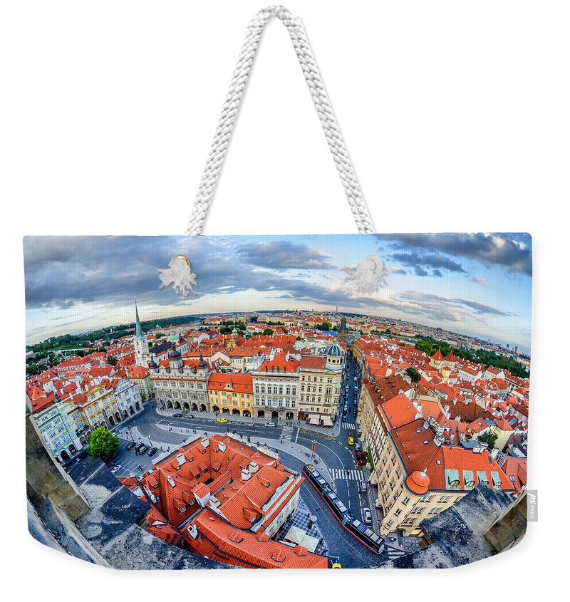 Prague Weekender Tote Bag featuring the photograph Prague from Above by Pablo Lopez