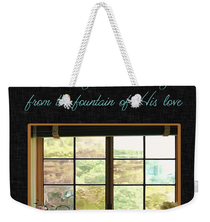 Window Weekender Tote Bag featuring the photograph Prayer For You Card by Carolyn Marshall