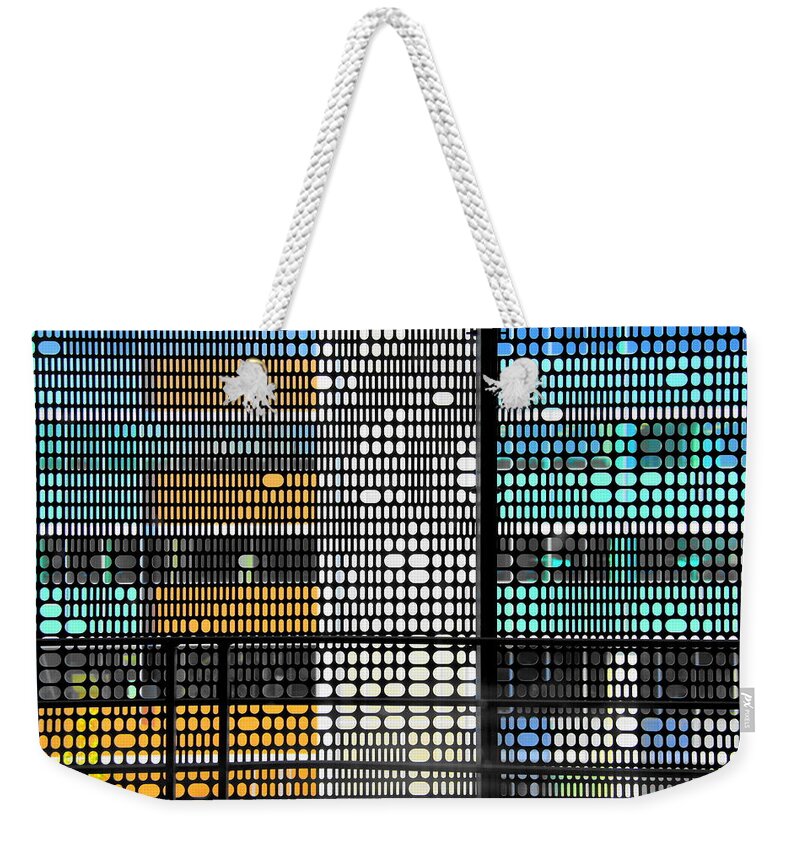 Abstract Weekender Tote Bag featuring the photograph Precisely by Nick David