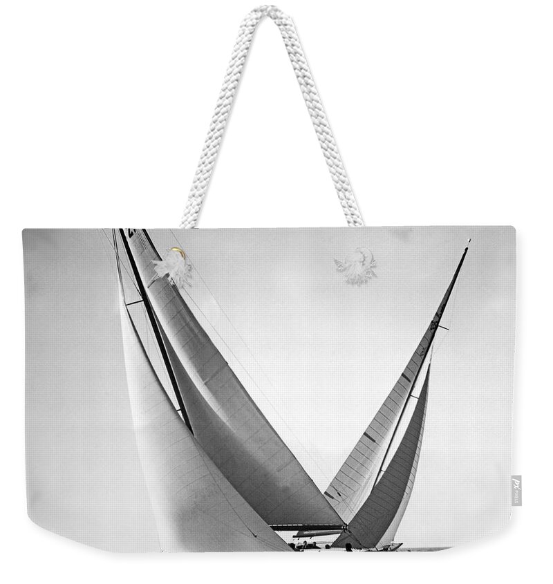 1937 Weekender Tote Bag featuring the photograph Prelude And Yucca In Regatta by Underwood Archives