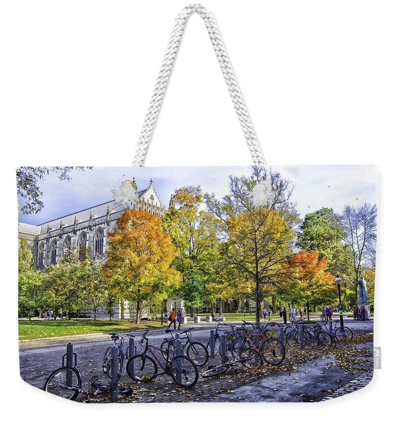 Princeton University Weekender Tote Bag featuring the photograph Princeton University Campus by Madeline Ellis