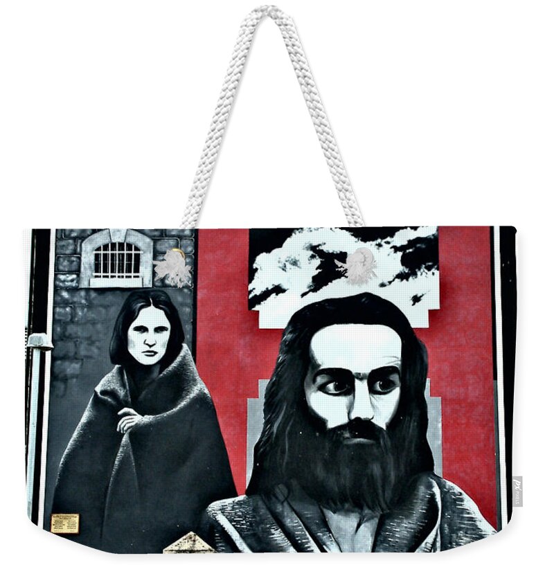 Mural Weekender Tote Bag featuring the photograph Prison Protest by Nina Ficur Feenan