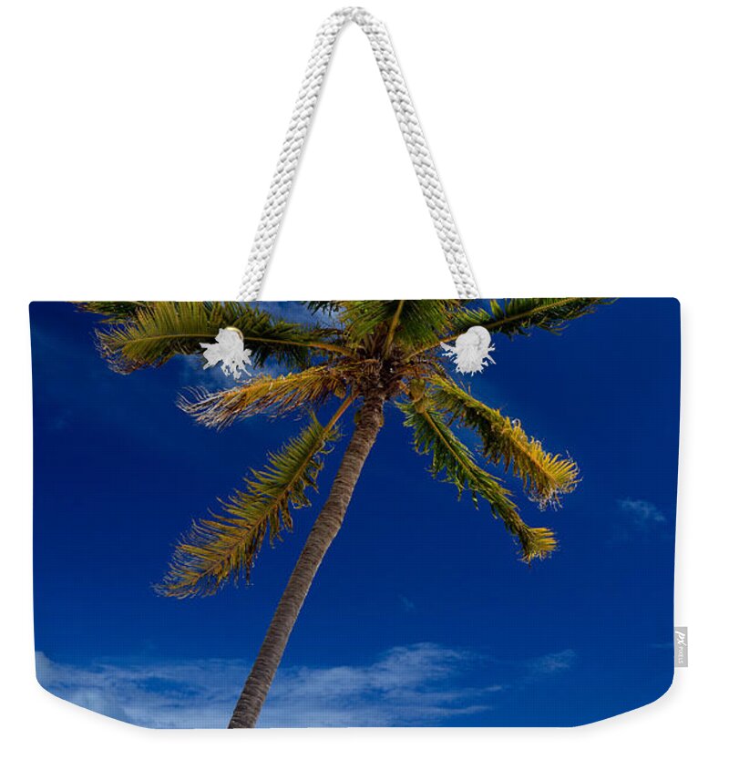 Caribbean Weekender Tote Bag featuring the photograph Pristine Tropical Beach by Karen Lee Ensley