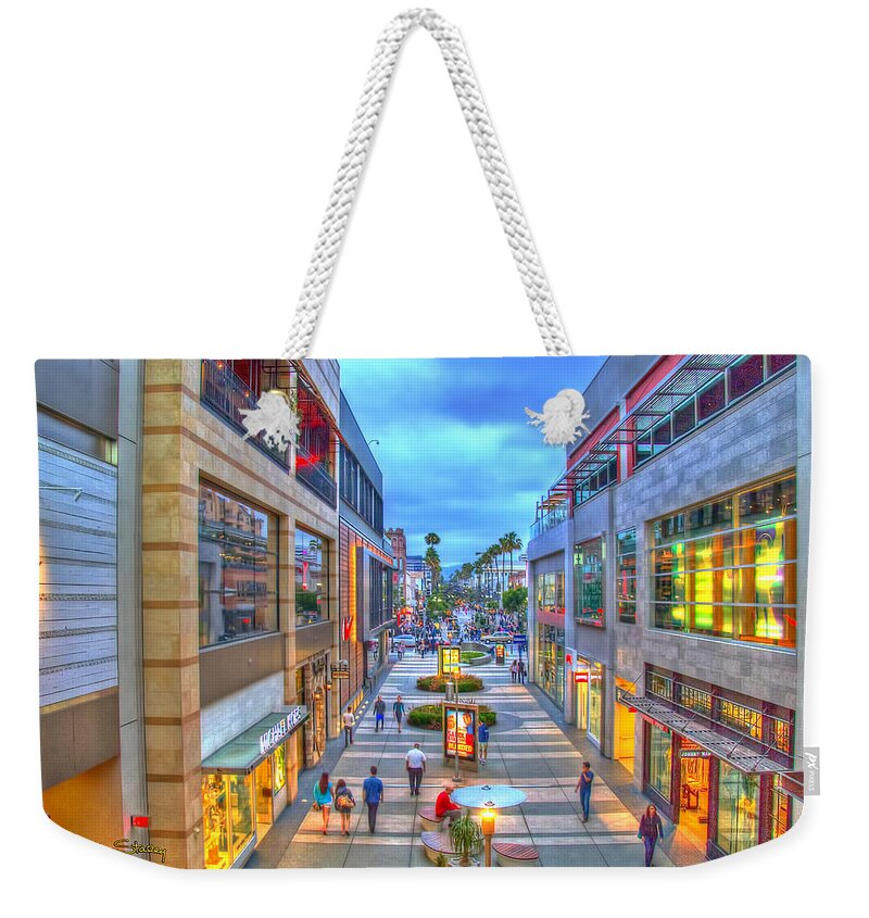 Promenade At Dusk Weekender Tote Bag featuring the photograph Promenade at Dusk by Chuck Staley