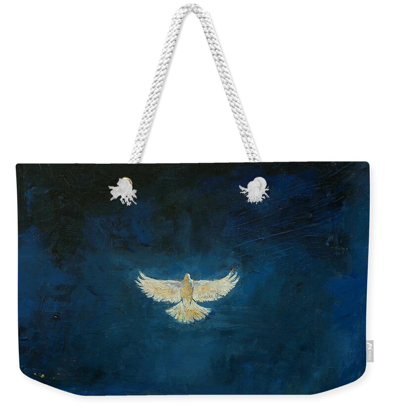 Christian Weekender Tote Bag featuring the painting Promised Land by Michael Creese