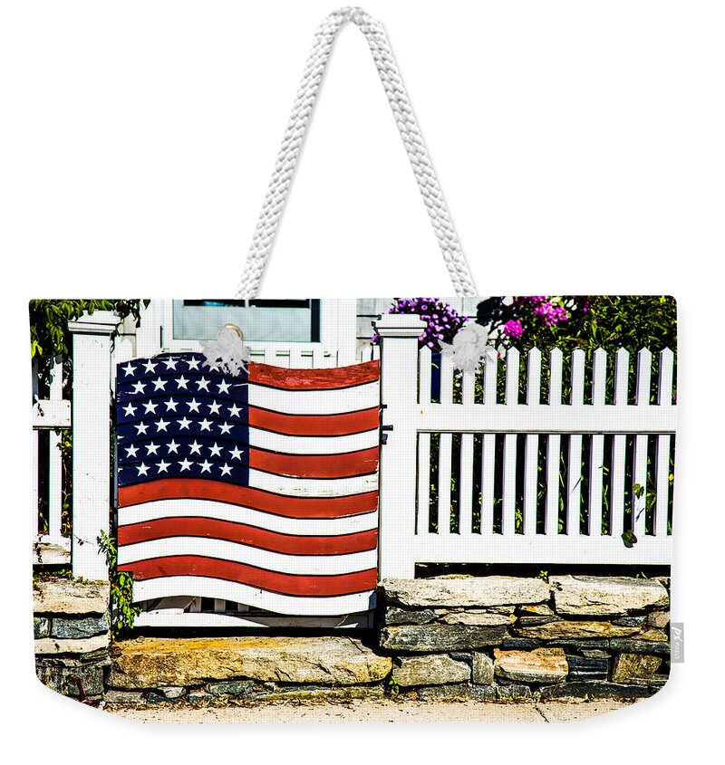 United States Of America Weekender Tote Bag featuring the photograph Protected By The Flag by Karol Livote