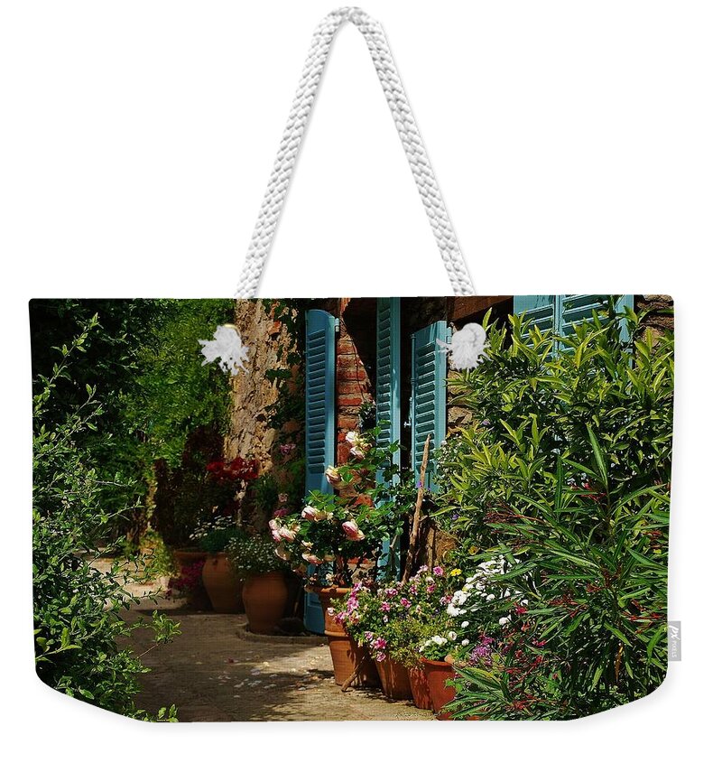 Provence Weekender Tote Bag featuring the photograph Provencal alley by Dany Lison