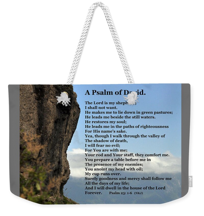 Psalm Weekender Tote Bag featuring the painting Psalm of David by Kirt Tisdale