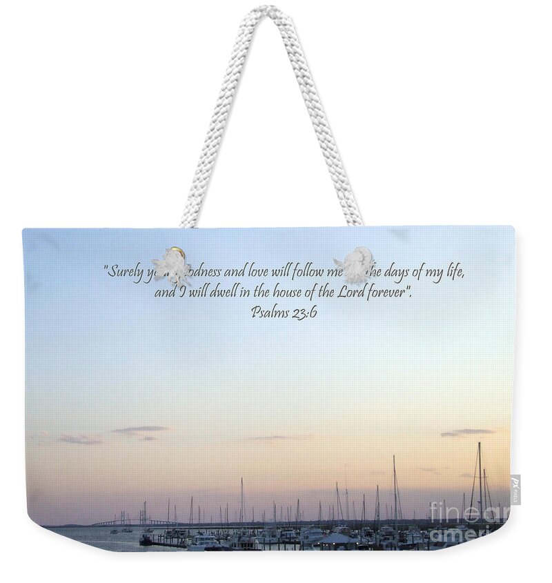 Psalm Weekender Tote Bag featuring the photograph Psalms 23 by Andrea Anderegg