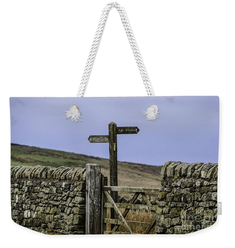 M.c. Story Weekender Tote Bag featuring the photograph Public Bridleway by Mary Carol Story