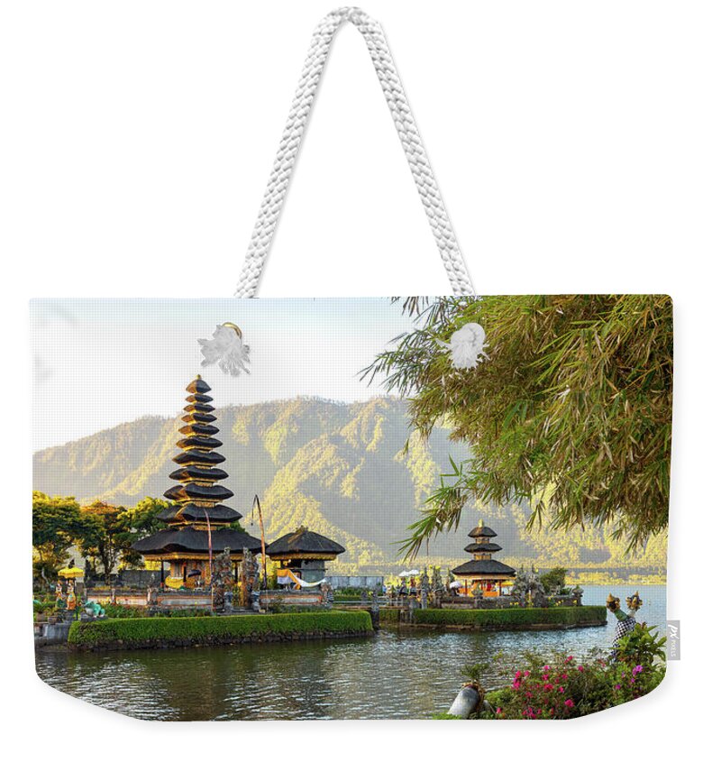 Hinduism Weekender Tote Bag featuring the photograph Pura Ulun Danu Bratan, Bali by Afriandi