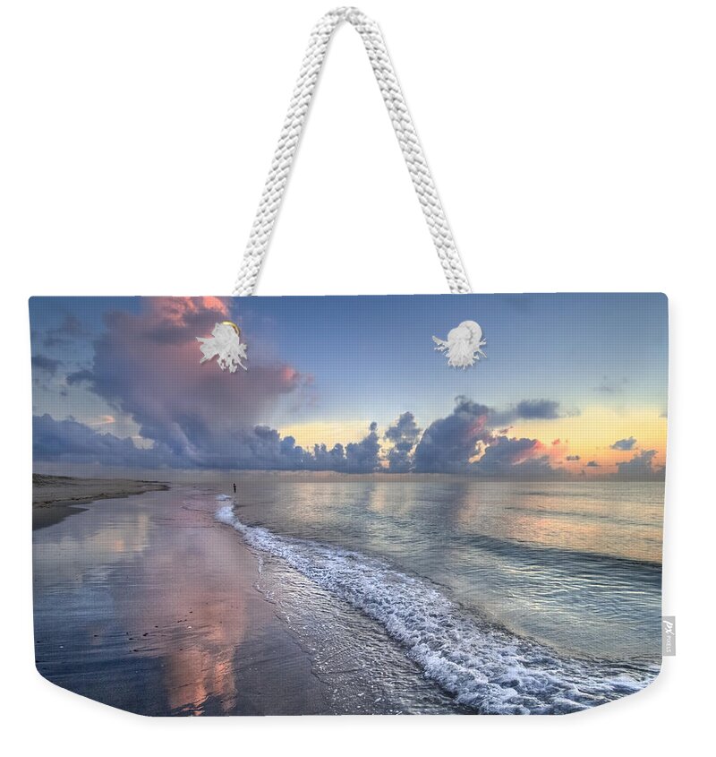 Blowing Weekender Tote Bag featuring the photograph Quiet Morning by Debra and Dave Vanderlaan