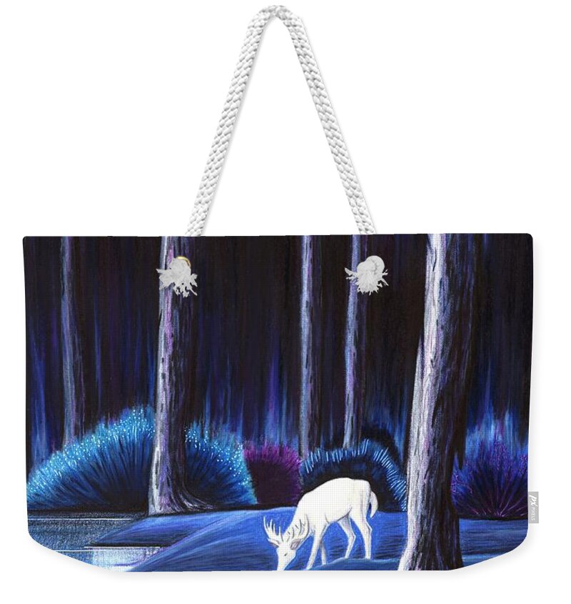 Quietude Weekender Tote Bag featuring the drawing Quietude by Danielle R T Haney