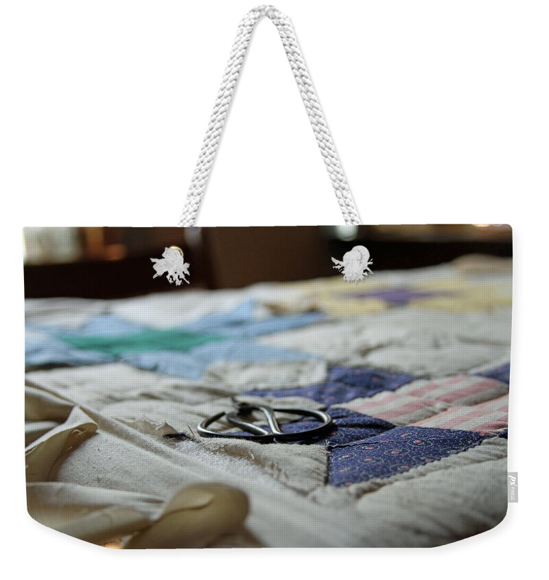 Quilting Weekender Tote Bag featuring the photograph Quilting by Jackson Pearson