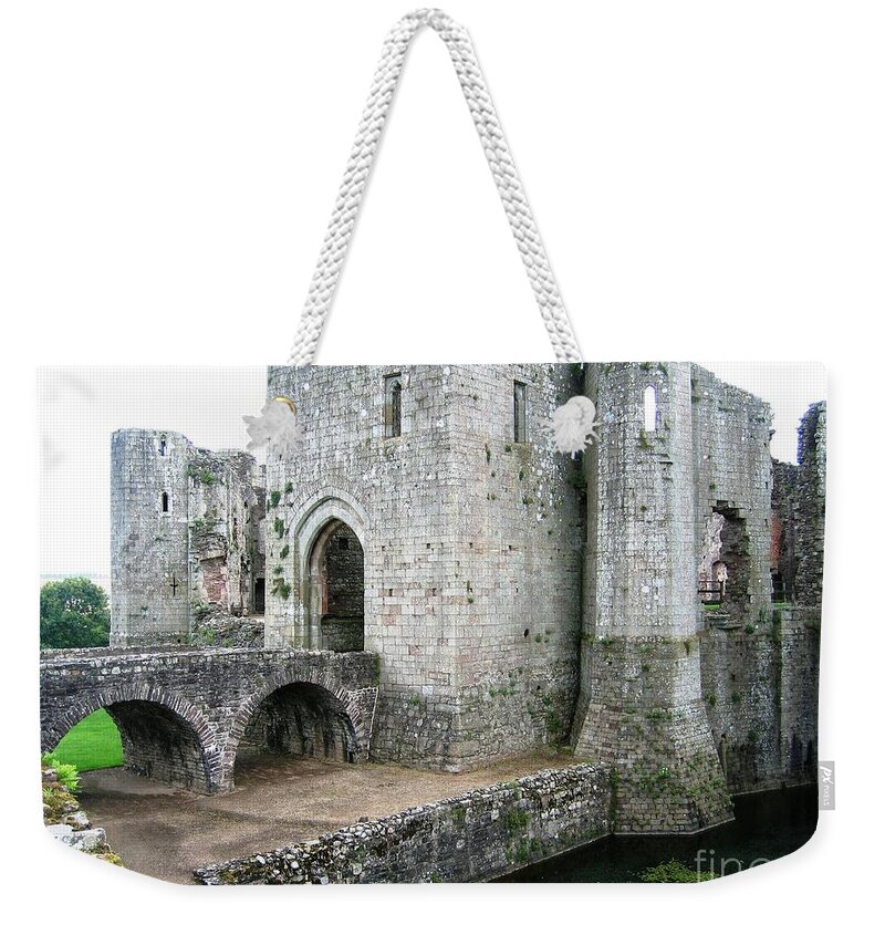Medieval Castle Weekender Tote Bag featuring the painting Raglan by Denise Railey