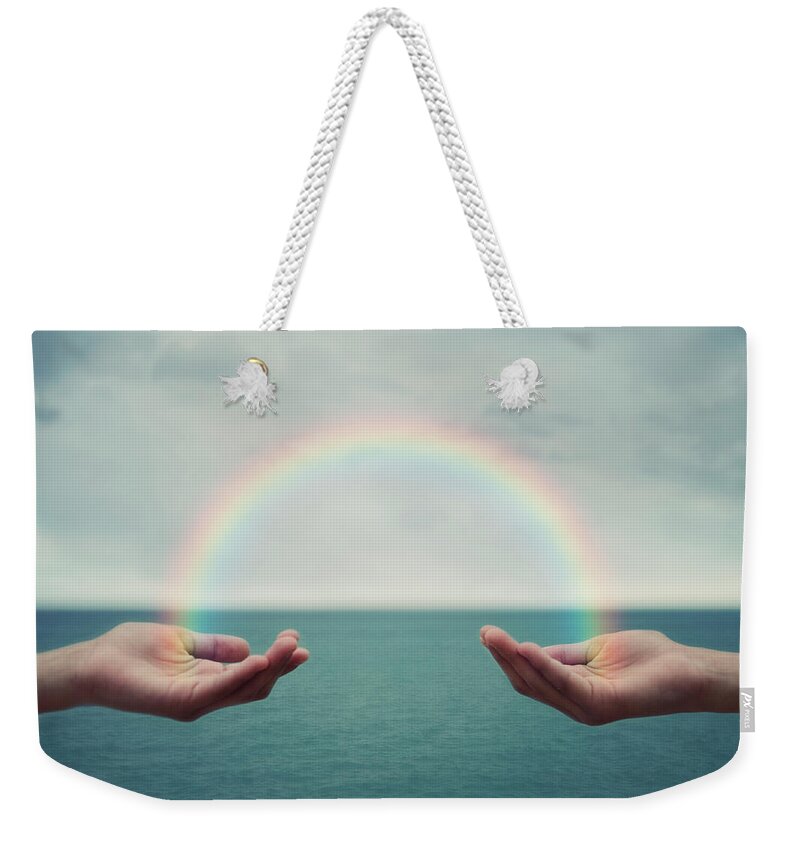 Castellon Province Weekender Tote Bag featuring the photograph Rainbow by Alicia Llop