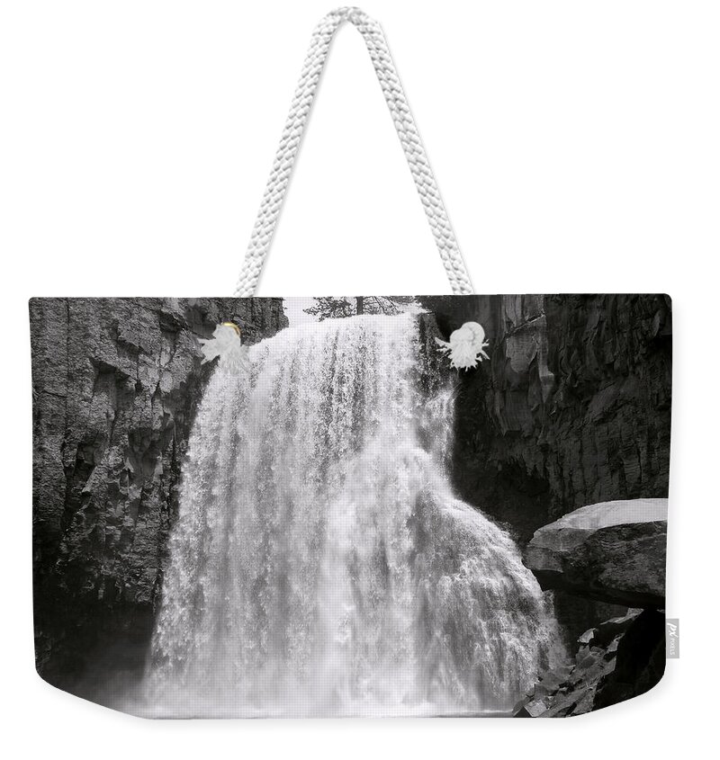San Joaquin River Weekender Tote Bag featuring the photograph Rainbow Falls by Bill Gallagher