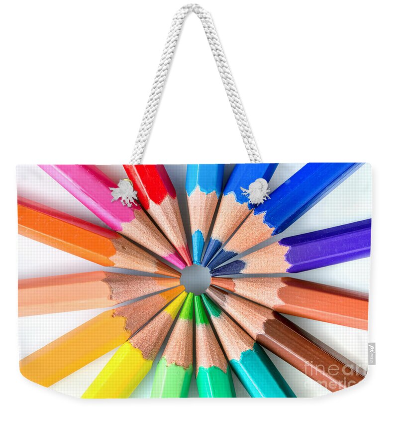 Rainbow colored pencils Wood Print by Delphimages Photo Creations - Fine  Art America