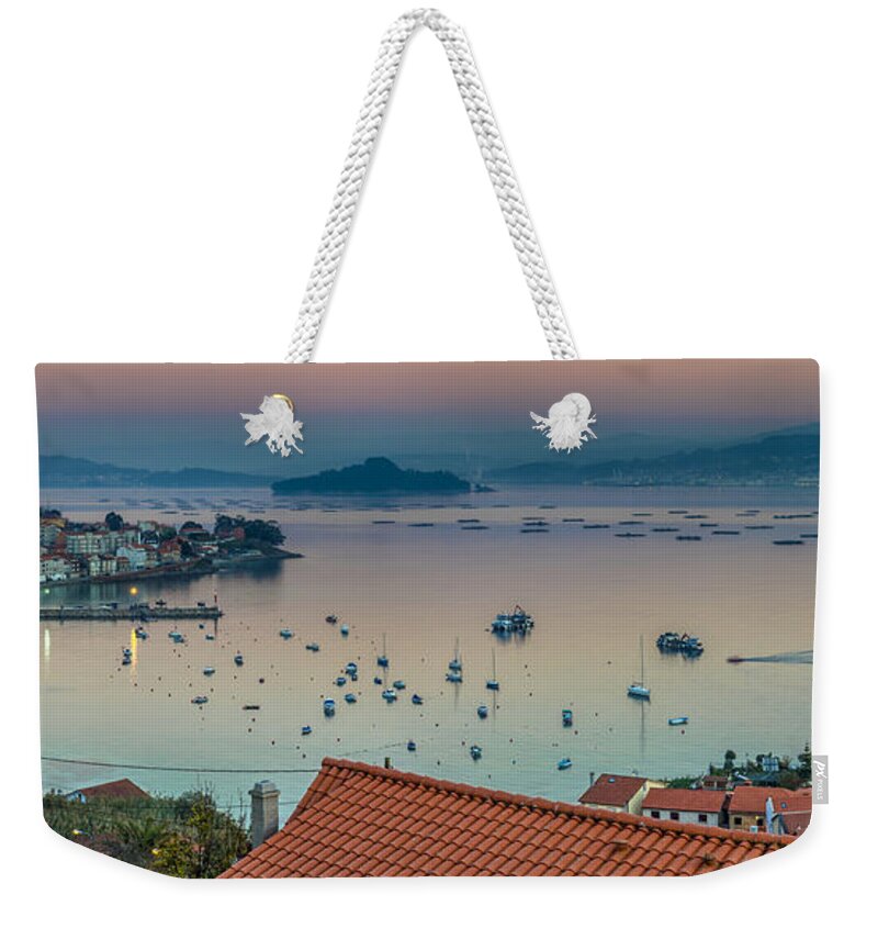 Enm Weekender Tote Bag featuring the photograph Rajo Panorama from La Granja Galicia Spain by Pablo Avanzini