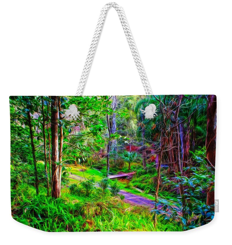 Flower Weekender Tote Bag featuring the photograph Ravine by John M Bailey