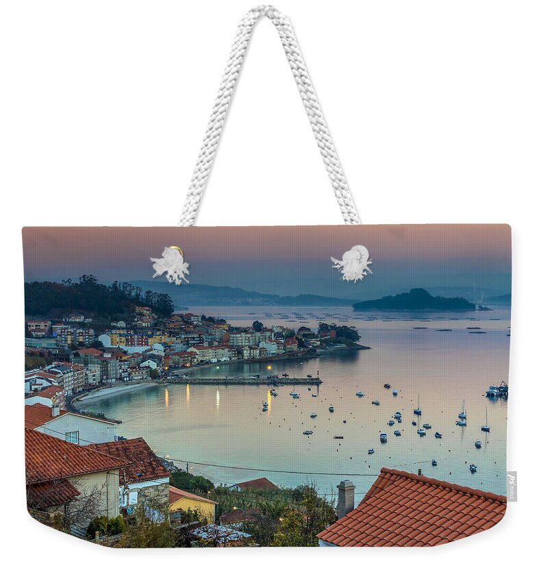 Enm Weekender Tote Bag featuring the photograph Raxo Panorama from A Granxa Galicia Spain by Pablo Avanzini