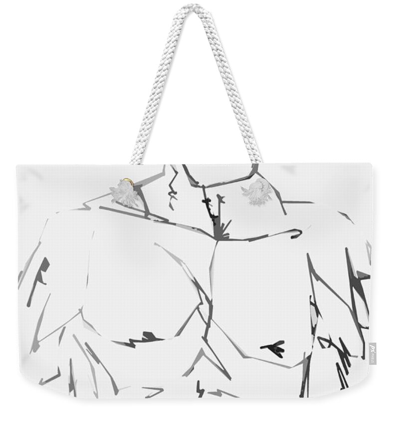 Art Weekender Tote Bag featuring the drawing Rebuild Me by J C