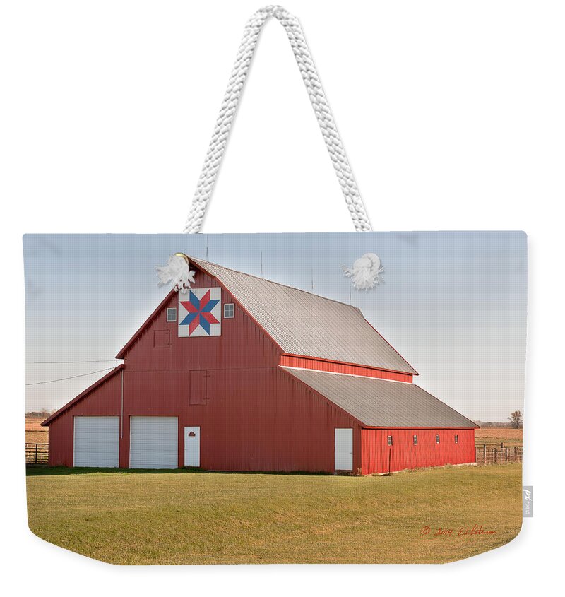 Barns Weekender Tote Bag featuring the photograph Red Barn by Ed Peterson