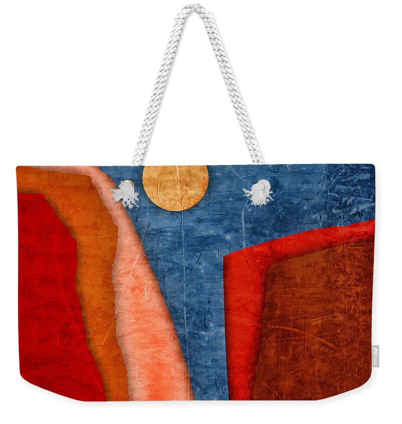 Collage Weekender Tote Bag featuring the photograph Red Canyons by Carol Leigh