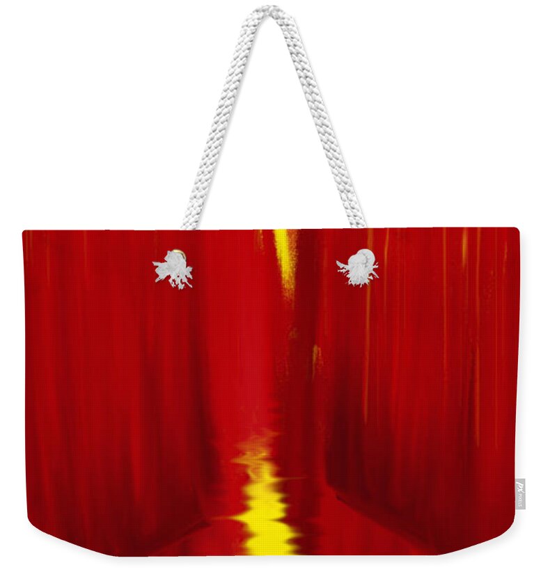 Impressionism Weekender Tote Bag featuring the painting Red Reed River by Anita Lewis