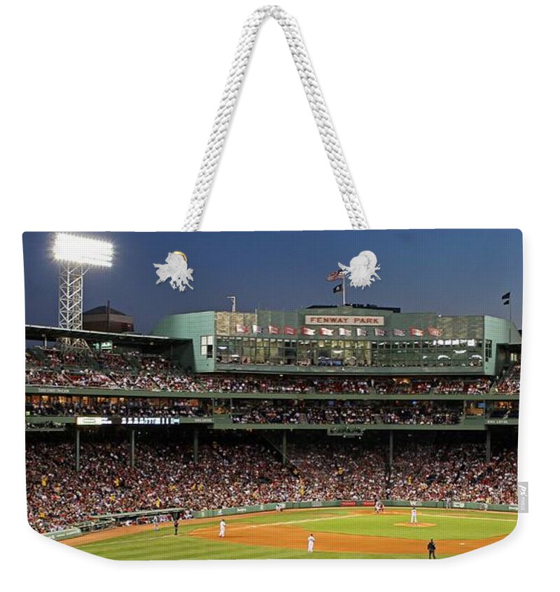 Ballpark Weekender Tote Bag featuring the photograph Red Sox and Fenway Park by Juergen Roth