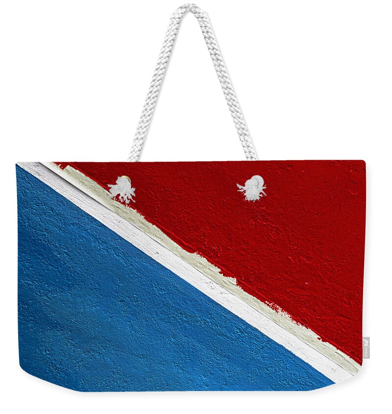 Red White And Blue Weekender Tote Bag featuring the photograph Red White and Blue by Marty Saccone