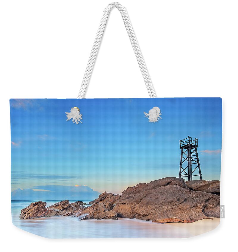 Scenics Weekender Tote Bag featuring the photograph Redhead Shark Tower by Bruce Hood