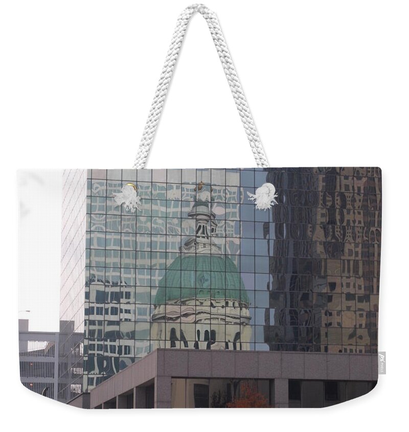 St. Louis Weekender Tote Bag featuring the photograph Reflections On The Past by Joshua House