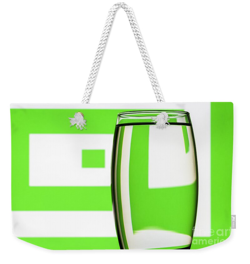 Tumbler Weekender Tote Bag featuring the photograph Refracted Patterns 28 by Steve Purnell