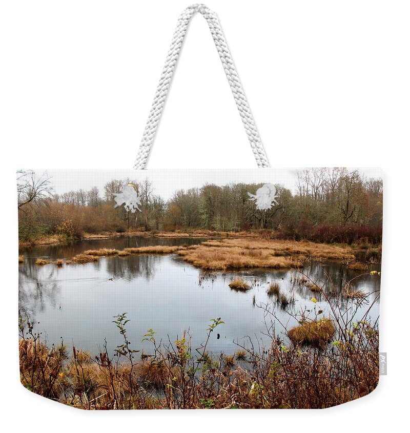 Landscape Weekender Tote Bag featuring the photograph Refuge by Rory Siegel