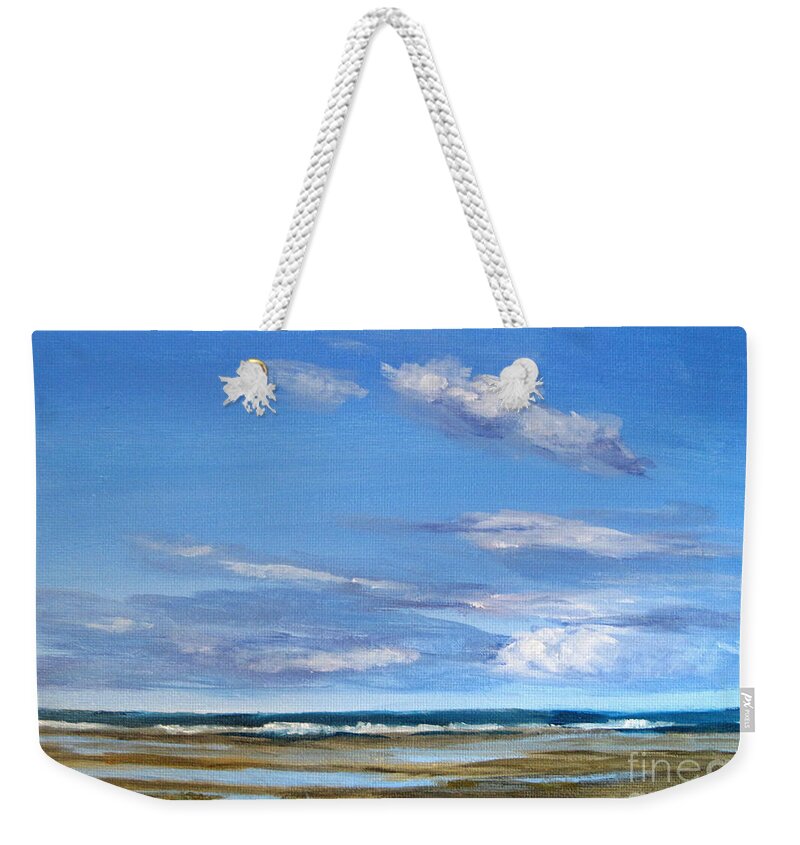 Beach Weekender Tote Bag featuring the painting Remember Fanoe by Ulrike Miesen-Schuermann