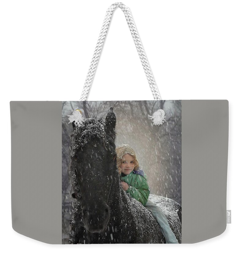 Friesian Weekender Tote Bag featuring the photograph Remme And Rory by Fran J Scott