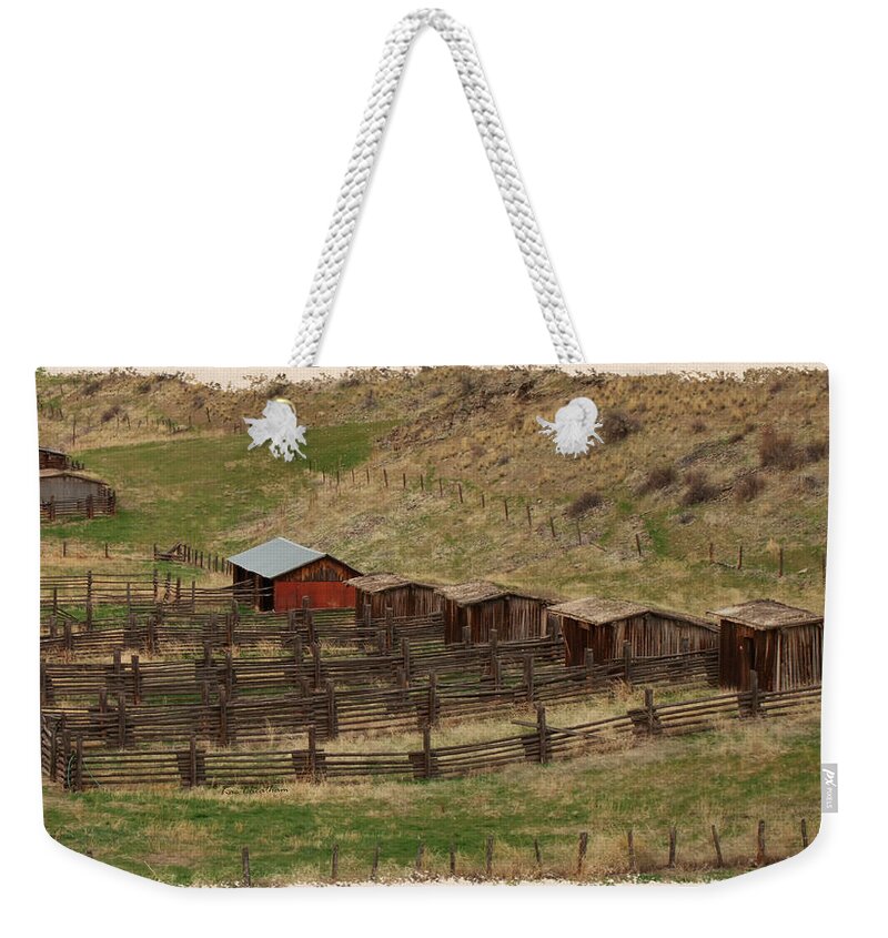 Old Fences Weekender Tote Bag featuring the photograph Remount Depot - 2 by Kae Cheatham